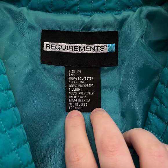 Requirements Teal Lightweight Jacket - Picture 5 of 7